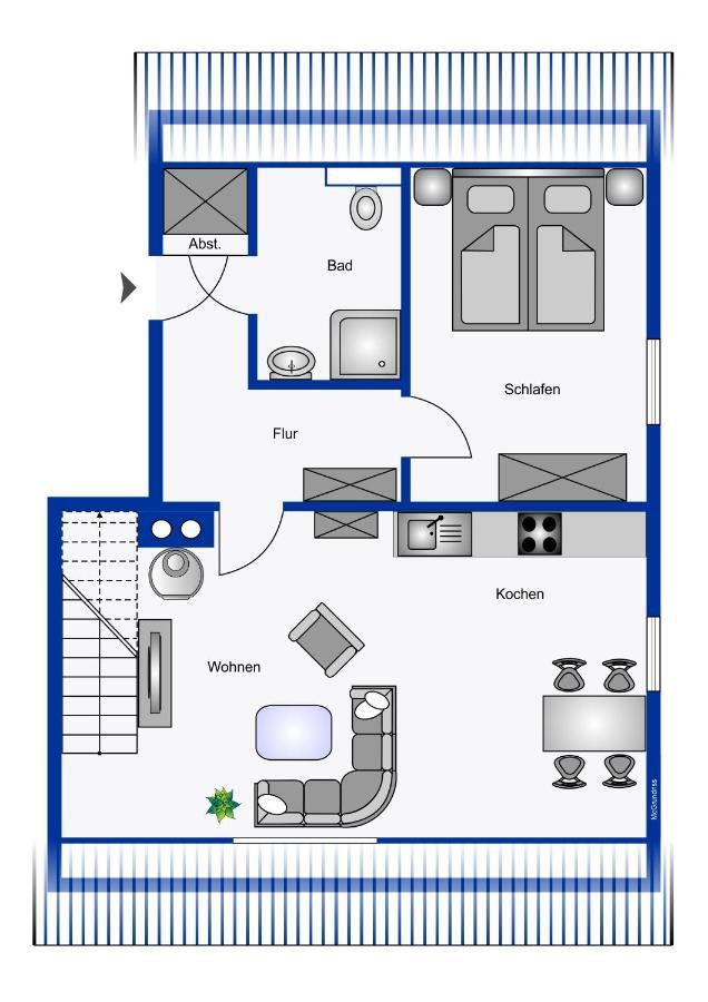 Ferienwohnung Wrixumer Marsch Ngoại thất bức ảnh
